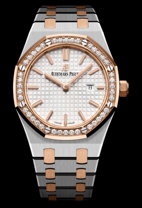 Review Audemars Piguet ROYAL OAK QUARTZ Replica Watch 67651SR.ZZ.1261SR.01 - Click Image to Close